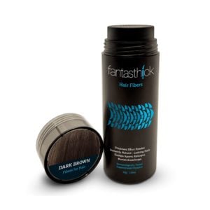 Fantasthick hair thickening fibers. A product against receding hairline and hair loss with effective and long-lasting thickening result.